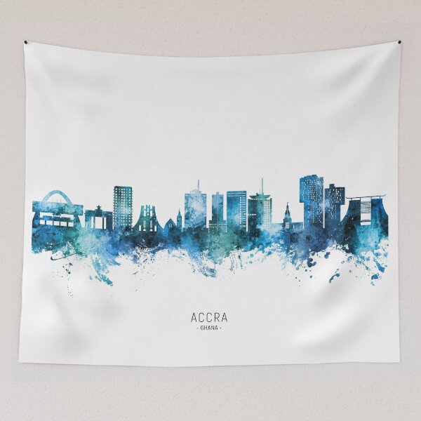 Item preview, Accra Ghana Skyline designed and sold by ArtPrints.