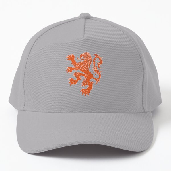 Dutch Lion (Orange/White Outline) Baseball Cap