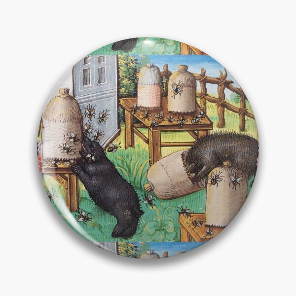 Item preview, HONEY THIEF BEARS ,BEES AND BEE HIVES Medieval Miniature designed and sold by BulganLumini.
