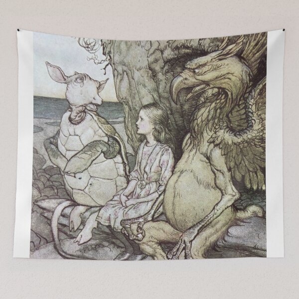Item preview, Alice in Wonderland Vintage Fairytale Illustration  designed and sold by Bellathewilde.