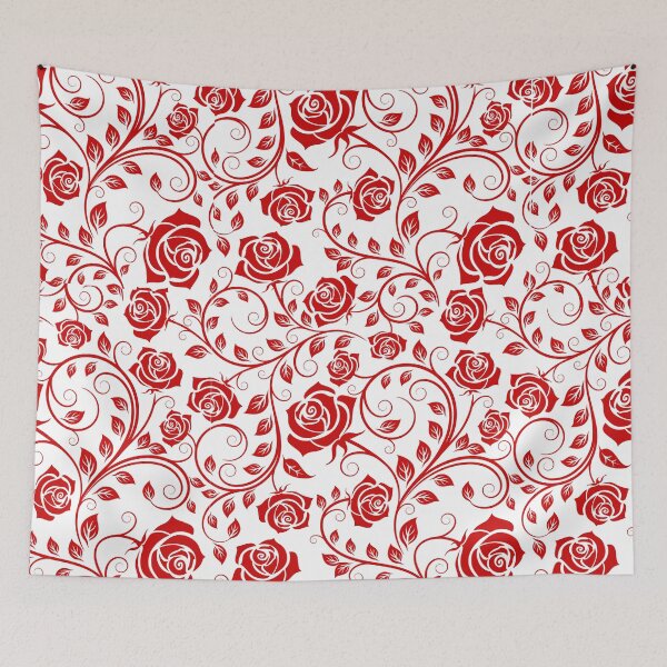 Item preview, Red roses floral pattern designed and sold by Dear-Ashlin.
