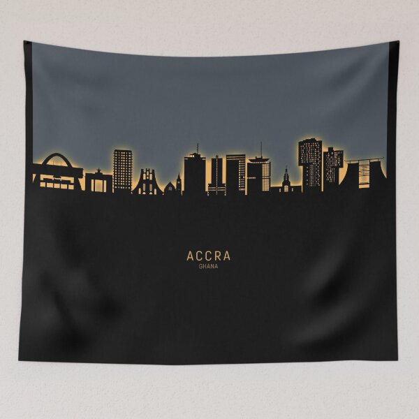 Item preview, Accra Ghana Skyline designed and sold by ArtPrints.