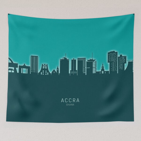 Item preview, Accra Ghana Skyline designed and sold by ArtPrints.