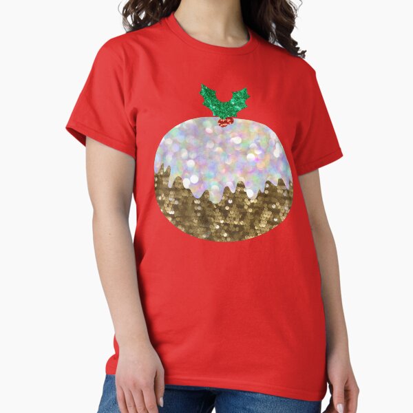 Item preview, sequin print christmas pudding designed and sold by Gossip Rag.