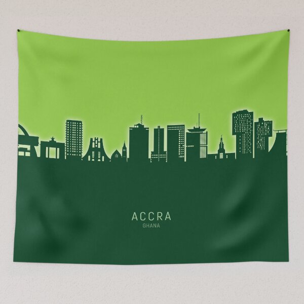 Item preview, Accra Ghana Skyline designed and sold by ArtPrints.