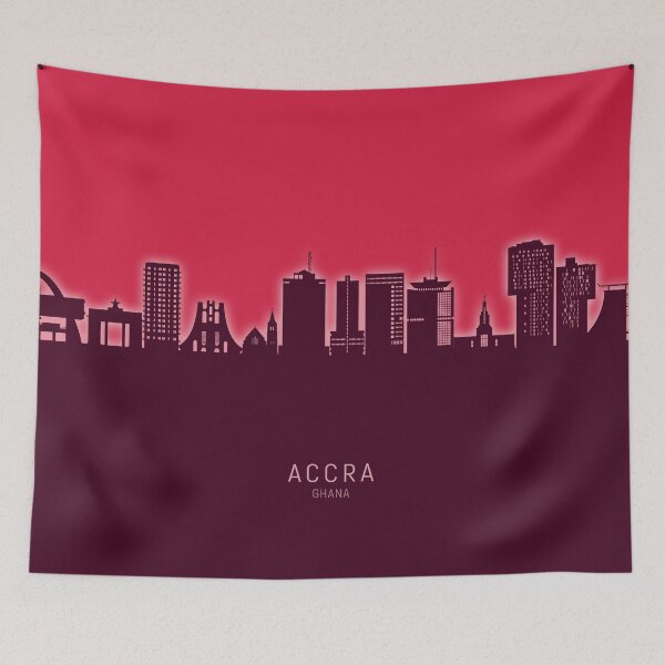 Item preview, Accra Ghana Skyline designed and sold by ArtPrints.
