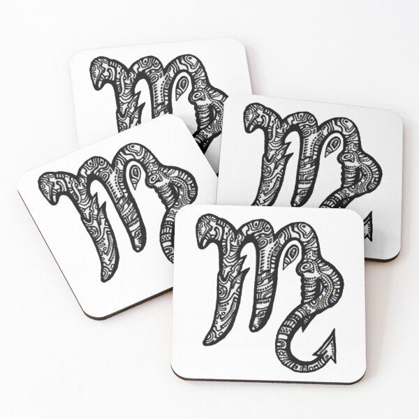 Item preview, Abstract Black Scorpio Sign Astrology For Scorpio Personality designed and sold by Yobeli.