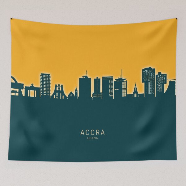 Item preview, Accra Ghana Skyline designed and sold by ArtPrints.
