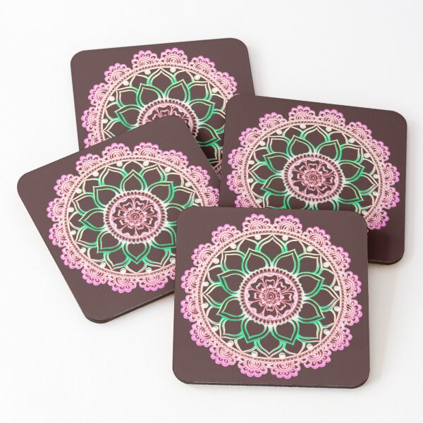 Item preview, Pink And Green Mandala Floral Pattern designed and sold by Zareen Sayyed.