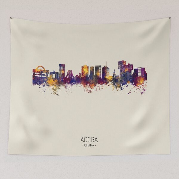 Item preview, Accra Ghana Skyline designed and sold by ArtPrints.