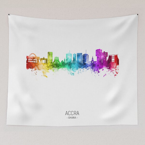 Item preview, Accra Ghana Skyline designed and sold by ArtPrints.