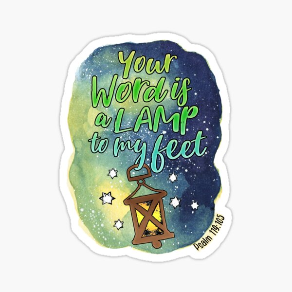 Item preview, Psalm 119:105 Your Word Is A Lamp To My Feet designed and sold by amazingjoy.