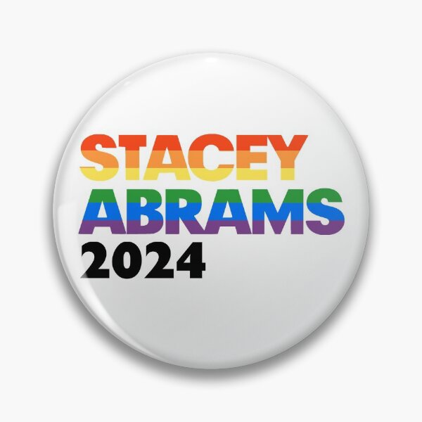 Item preview, Stacey Abrams 2024 LGBT Rainbow Design: Stacy Abrams For President designed and sold by YikesForever.