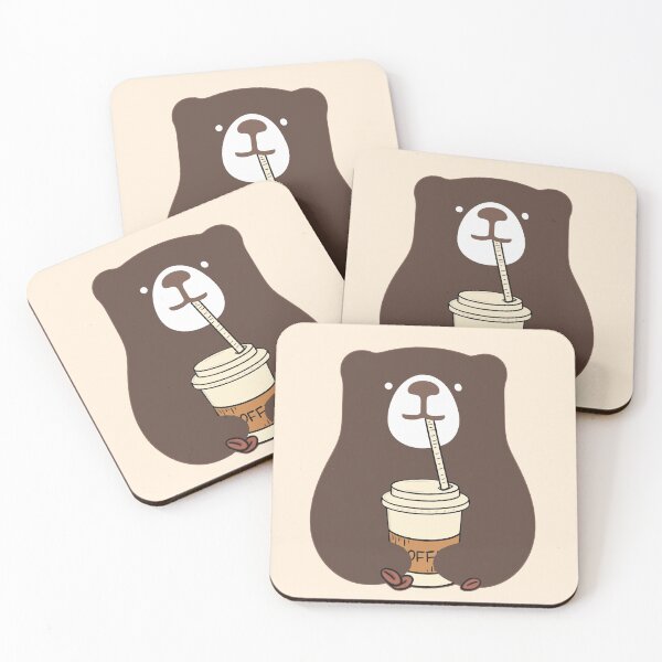 Item preview, Brown Bear Drinks Coffee designed and sold by Artbysaeme.
