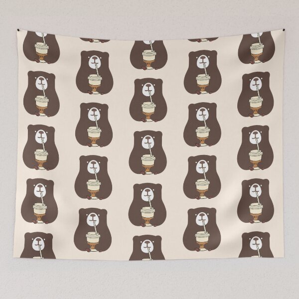 Item preview, Brown Bear Drinks Coffee designed and sold by Artbysaeme.
