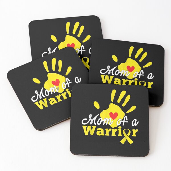 Item preview, Mom of a Warrior Handprint Childhood Cancer Support Squad  designed and sold by FideliaShop.