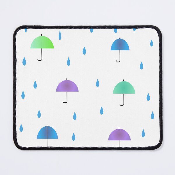 Item preview, Pattern with umbrella and rain designed and sold by Ingahaliullina.