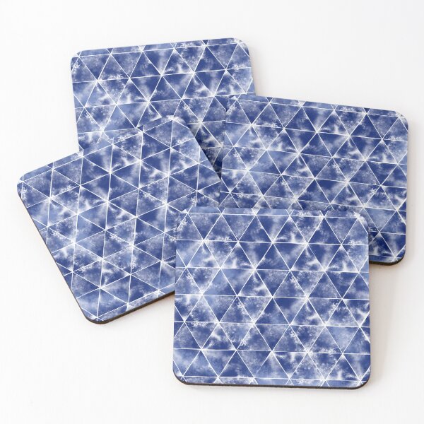 Item preview, Japanese Shibori Indigo Geometric Pattern Japandi designed and sold by trajeado14.