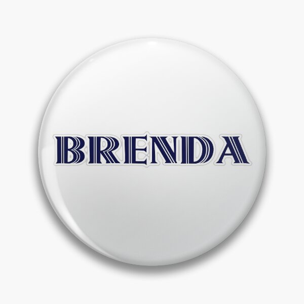 Item preview, BRENDA - Nametag for BRENDA Roman Style in Blue designed and sold by ferretmaes.