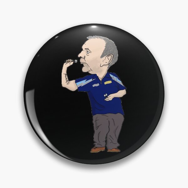 Item preview, Cartoon drawing of  Phil "the power" Taylor  designed and sold by FlawlessCheese.