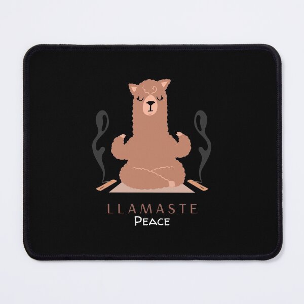Item preview, Llama yoga peace pose designed and sold by PopUpMopShop.