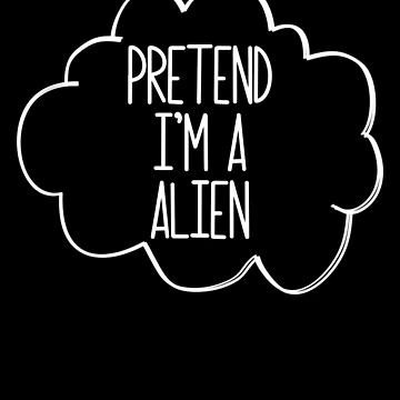 Vorschaubild zum Design Pretend I'm A Alien Lazy Halloween Costume Pretend Alien Gear von DynamicDesign