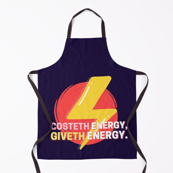 Item preview, Costeth Energy Giveth Energy, quote of the day, Print Clothing, T-Shirt, Sticker, Magnet, Mouse Pad, Card, Poster, Duvet, tapestry, Curtain, Tapestry, Coaster, Tote Bag, Canva Mounted Print, designed and sold by SpiralStairShop.