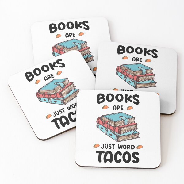 Item preview, Books Are Just Word Tacos-Avid Readers,Book Nerds SK designed and sold by andregiftshopzz.