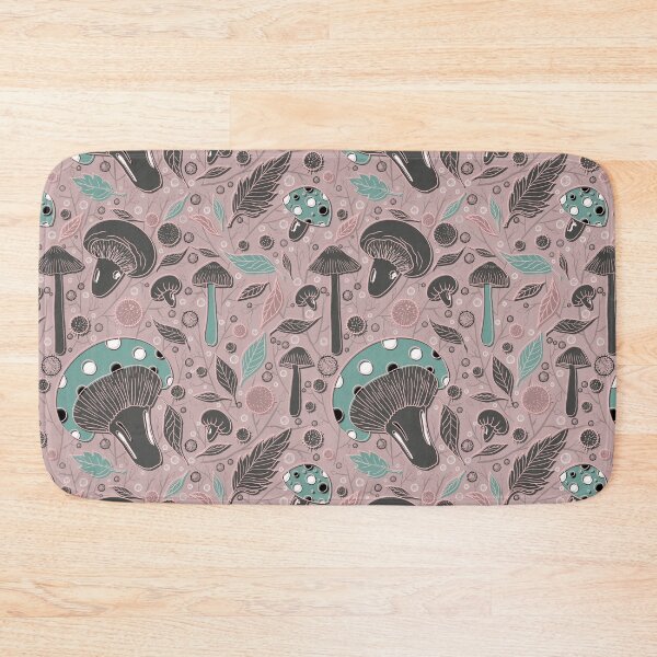 Item preview, Pink Forest Elements in Autumn Pattern  designed and sold by artestreestudio.