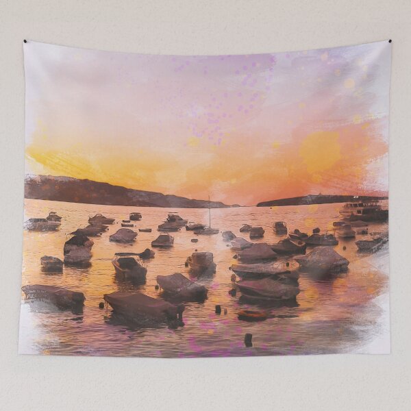Item preview, Summer Sunset In Saint Pawl Bay Digital Painting designed and sold by miraminerva09.