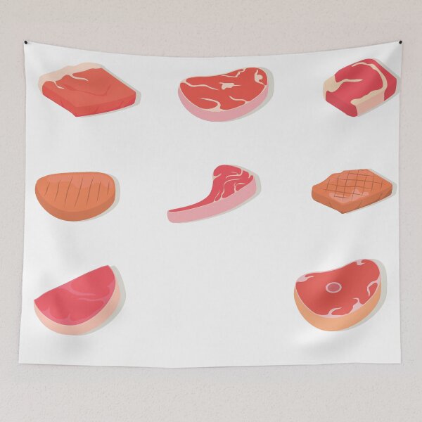 Item preview, Beef Cuts Sticker Pack designed and sold by ProtonProject.