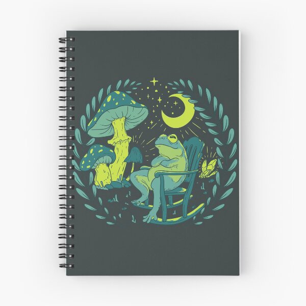 Item preview, Goblincore Aesthetic Cottagecore Frog Chilling - Green - waiting for mushrooms to grow - Weirdcore Dreamcore Mycology Fungi Shrooms Forager Foraging Pet Mat Bandana Phrog designed and sold by Any Color Designs.