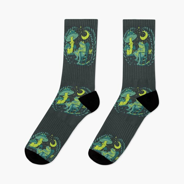 Item preview, Goblincore Aesthetic Cottagecore Frog Chilling - Green - waiting for mushrooms to grow - Weirdcore Dreamcore Mycology Fungi Shrooms Forager Foraging Pet Mat Bandana Phrog designed and sold by Any Color Designs.
