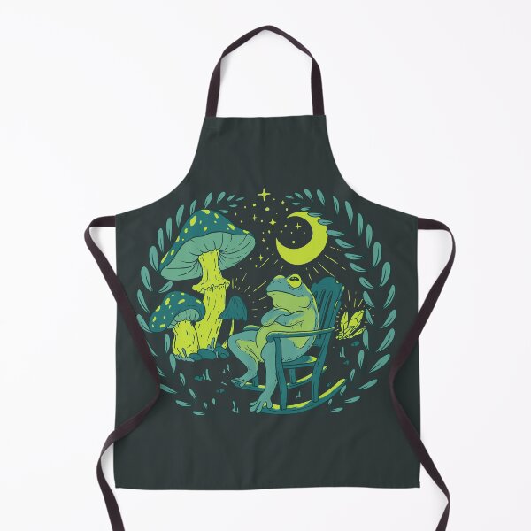 Item preview, Goblincore Aesthetic Cottagecore Frog Chilling - Green - waiting for mushrooms to grow - Weirdcore Dreamcore Mycology Fungi Shrooms Forager Foraging Pet Mat Bandana Phrog designed and sold by Any Color Designs.