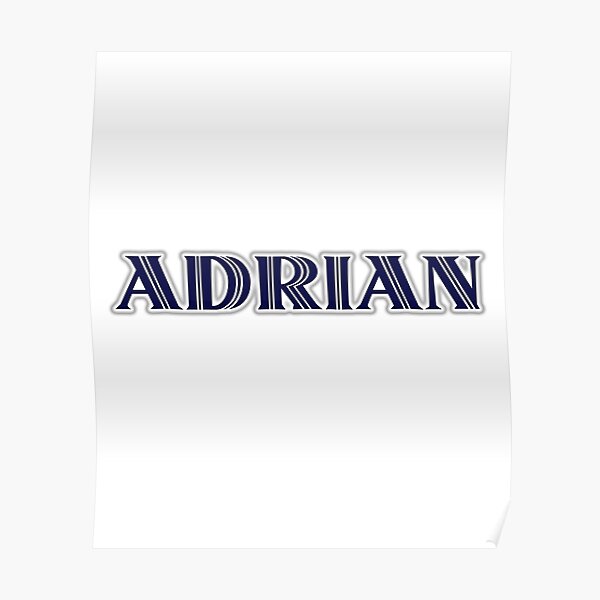 adrian-nametag-for-adrian-roman-style-in-blue-poster-for-sale-by