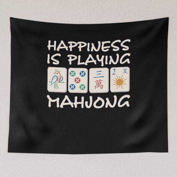 Item preview, Happiness Is Playing Mahjong - Mahjong Party Mahjong Game designed and sold by Mc-R.