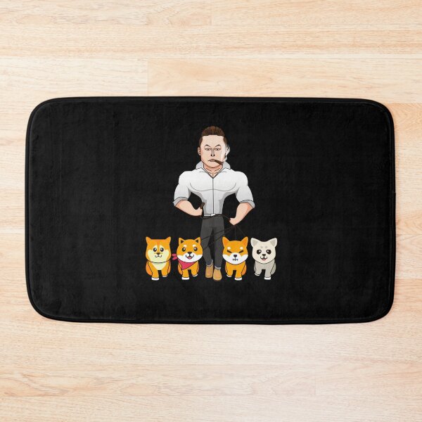 Item preview, Elon Musk walking his shibas - dogecoin design designed and sold by DogeHub.