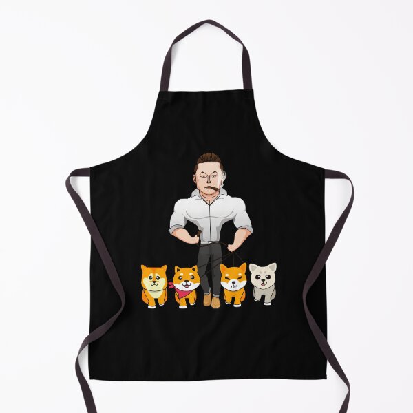 Item preview, Elon Musk walking his shibas - dogecoin design designed and sold by DogeHub.