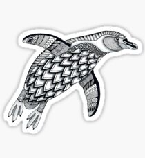 Black & White Penguin Sticker