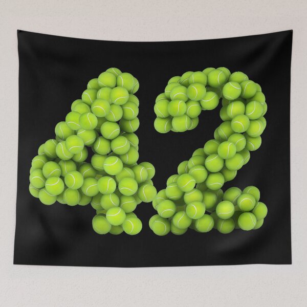 Item preview, Tennis Player Number 42 - Tennis Sports forty-two Game Set Match 42 designed and sold by elhefe.