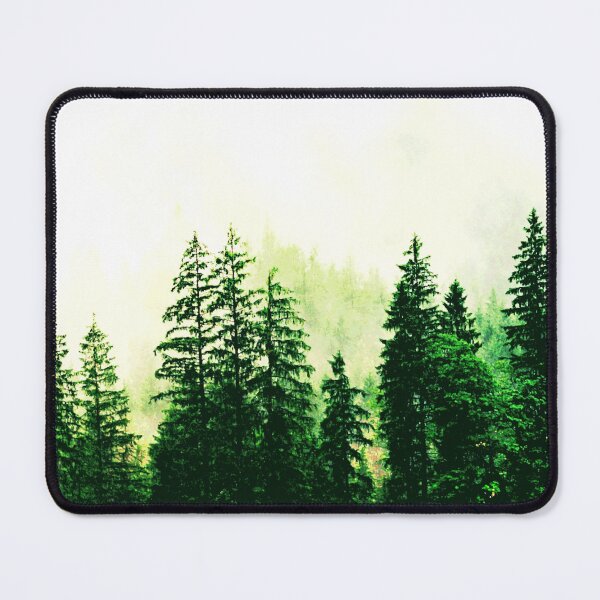 Item preview, green forest trees art designed and sold by Ukiyo Sumi.