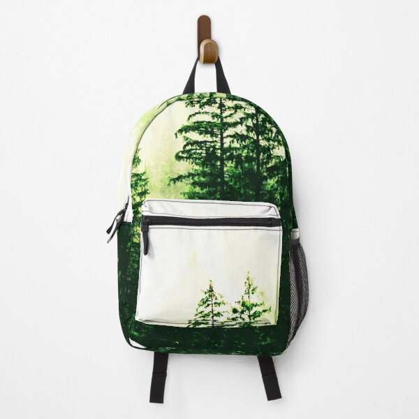 Item preview, green forest trees art designed and sold by Ukiyo Sumi.
