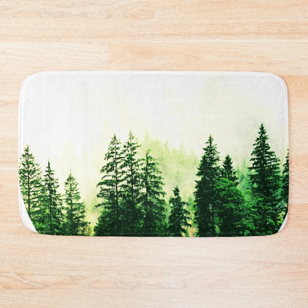 Item preview, green forest trees art designed and sold by Ukiyo Sumi.