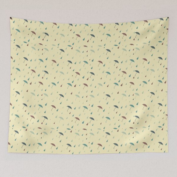 Item preview, Umbrellas and raindrops designed and sold by UDDesign.