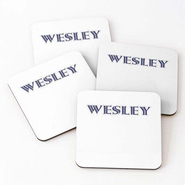 Item preview, WESLEY - Nametag for WESLEY Roman Style in Blue designed and sold by ferretmaes.