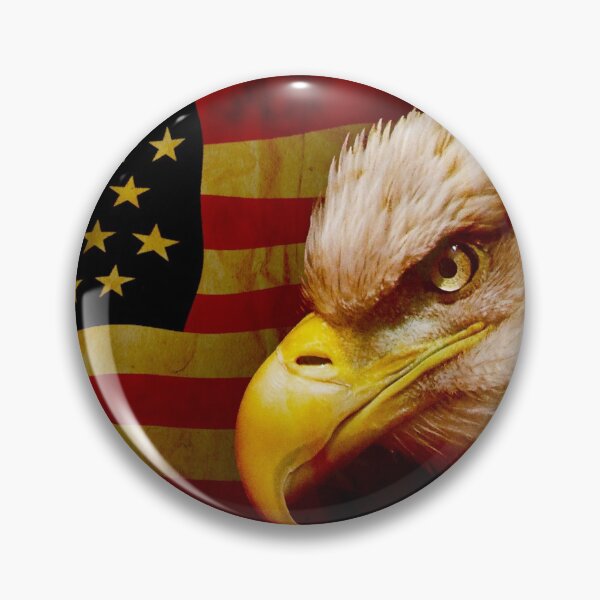 Item preview, Bald eagle with flag designed and sold by UDDesign.