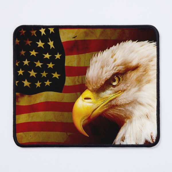 Item preview, Bald eagle with flag designed and sold by UDDesign.