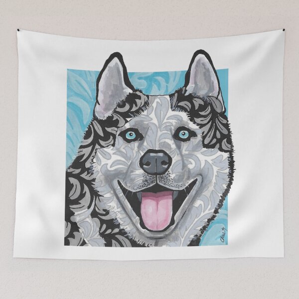 Item preview, ¡Amo a mi husky siberiano! designed and sold by TheArtBarCafe.