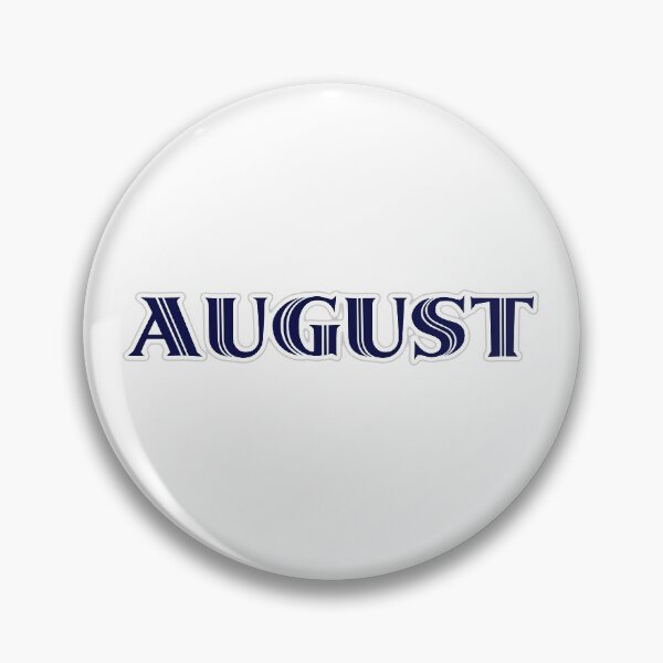 Item preview, AUGUST - Nametag for AUGUST Roman Style in Blue designed and sold by ferretmaes.