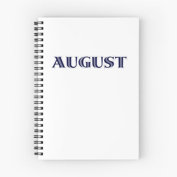 Item preview, AUGUST - Nametag for AUGUST Roman Style in Blue designed and sold by ferretmaes.